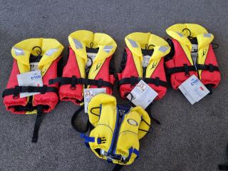 5x Assorted Child's Lifejackets