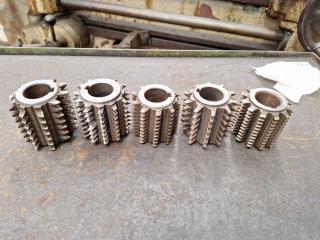 5 x Gear Hobber Cutters