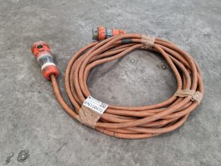 17 Meter 32Amp 500V 50Hz 3 Phase Extension Lead