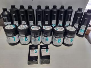 Assorted L'Oreal Professional Blond Studio Developers, Powders