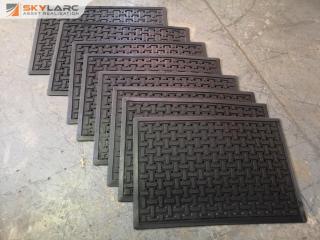 8x Ultra Flow PVC Industrial Floor Mats, 560x850mm