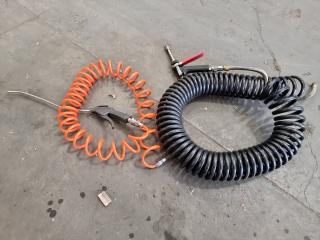 Cutting Fluid Applicator Hose w/ Gun & Air Hose w/ Spray Gun