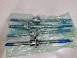 4x 430mm Ball Screw Assemblies