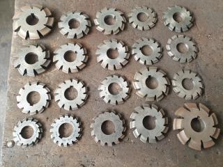 Selection of 20 Involute Gear Cutters