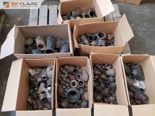 Large Lot of Steel Pipe Fittings