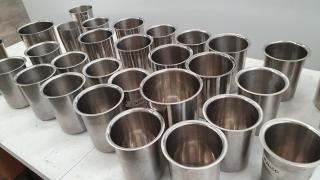 30 Assorted Steel Cups