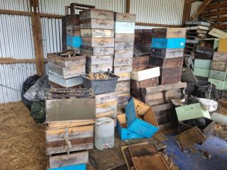 Large Lot of Honey Boxes 