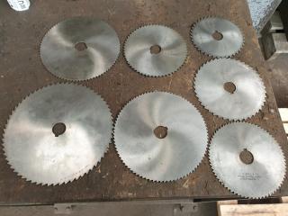 7 x Large Mill Cutter Blades