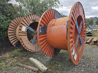 2 x Steel Cable Reel 2.4m Diameter