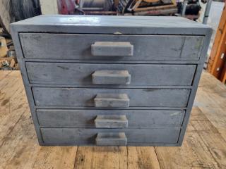 Vintage Wooden Parts Drawer w/ Vintage Fastening Hardware