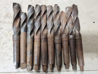 10x Assorted Drills w/ Morse Tapper No.3 Shanks