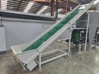 Large Three Phase Incline Conveyor