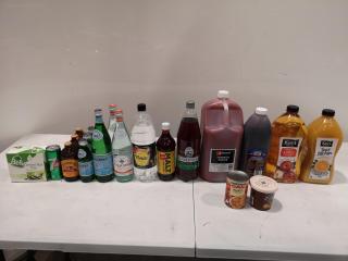 22x Assorted Bulk & Single Serve Drinks, Toppings, & More