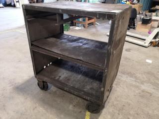 Heavy Duty Steel Workshop Shelf Trolley