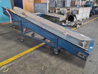 Industrial Angled Mobile Belt Conveyor