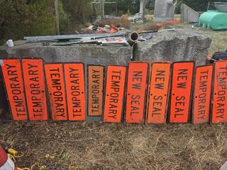 11 x Road Works Signs 