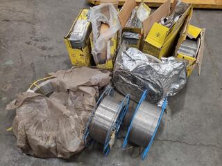 Assorted Partial & Unsealed Wrlding Wire Spools