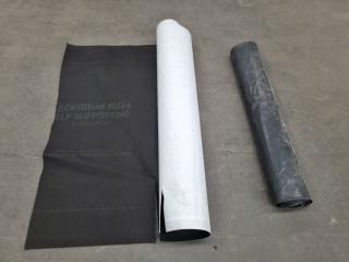 Roll of DriStud RU24 Roof Underlay + Roll of Black Plastic Sheet 