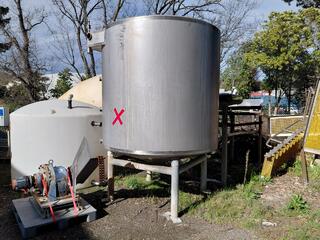 Stainless Steel Vertical Tank with Cone Bottom