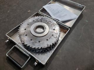 Industrial Wood Hogger Blade Assembly, 297dia, 50mm Width