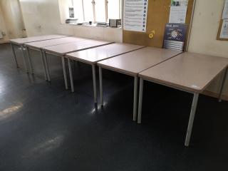 6x Standard Tables for Cafe or Office