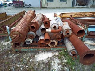 Large Steel Crate of Mufflers