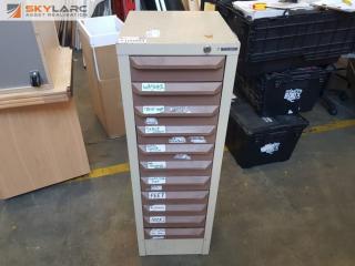 11 Drawer Cabinet and Contents