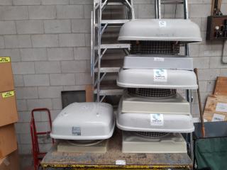 4 x Assorted HVAC Roof Mounted Airvent Enclosures