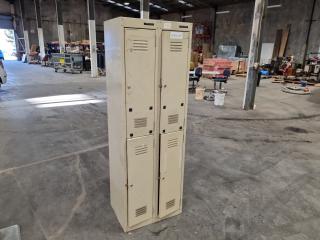 Precision 4-Door Steel Personnel Locker Cabinet