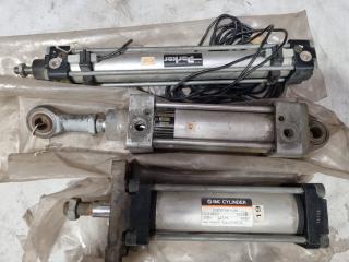 3x Assorted Pneumatic Cylinders