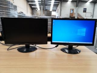 2x ViewSonic 19"" LED Computer Monitors