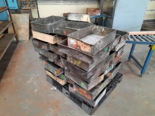 Pallet of 45 NZR Steel Trays