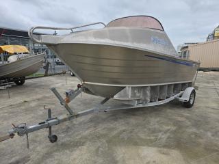 Scorpion Aluminum Boat on Trailer 