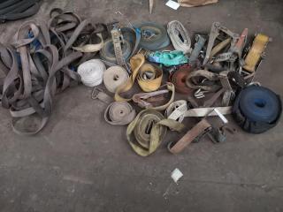 Assorted Tie Down Wratchet Strap Components