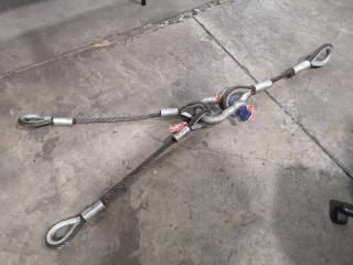 2-Leg Lifting Cable Set, 6500kg Capacity