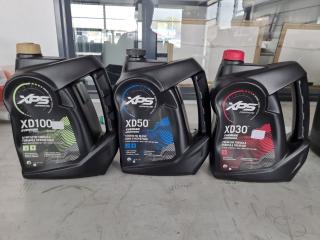 3x 3.78L Assorted Evinrude XPS Marine Engine Oils