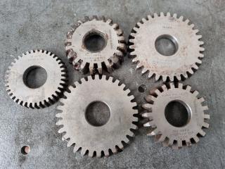 5 x Gear Shaper Cutters 