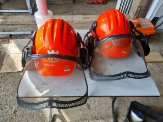 2 x Husqvarna Chainsaw Helmets