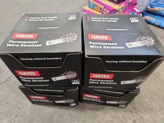 4 Boxes of Hayes Permanent Wire Strainers