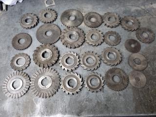 Large Assortment of Milling Machine Blades 