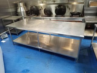 Large Stainless Prep Bench