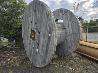 Large Wooden Cable Reel 2.5m Diameter