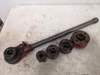 Ridgid Pipe Threader w/ 5x Threading Inserts