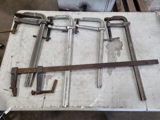 5x Assorted F-Clamps