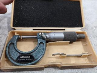 Mitutoyo 0-25mm Micrometer