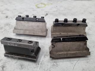 4x Iscar Lathe Self Grip Parting Tool Blocks