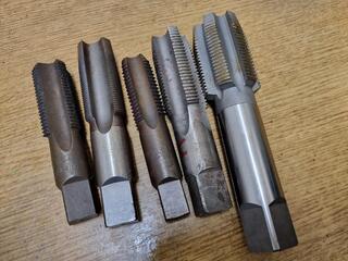 5x Large Diameter Thread Taps