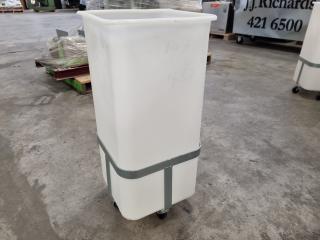 Food Grade Plastic Bin w/ Trolley