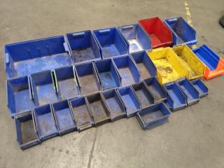 29x Assorted Workshop Parts Bins