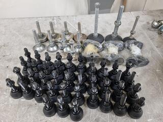 Assorted Screw-in Desk Workbench Machine Support Pads